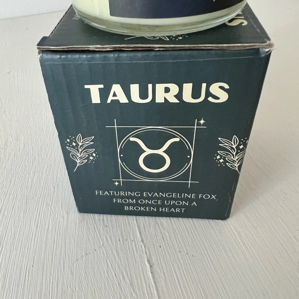 The Bookish Shop Taurus Candle Black Luminary Zodiac Once Upon a‎ Broken Heart
